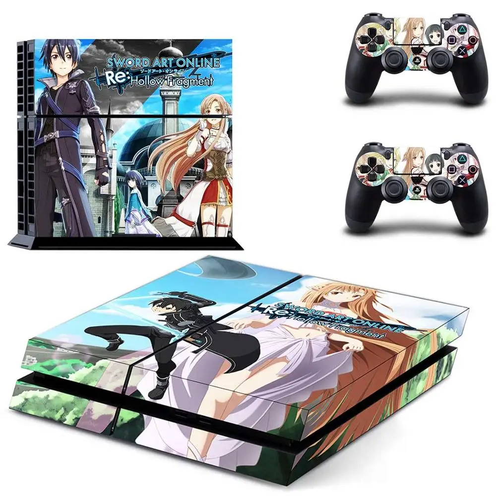 GYTM1530 PS 4 наклейка s Sword Art онлайн PS4 наклейка Play station 4 наклейки на кожу Pegatinas для консоли playstation 4 и 2 контроллера - Цвет: GYTM1530