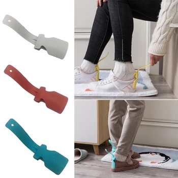 

Unisex Wear Shoe Horn Helper Lazy Wear Shoe Helper Shoehorn Easy on and off Shoes Lifter Tool Wear Shoes Lifting Sturdy Slip Aid