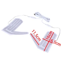 1 пара 5 в перчатки с подогревом зимние уличные теплые варежки нагреватель для обуви Перчатки коврик Электрический нагревательный элемент