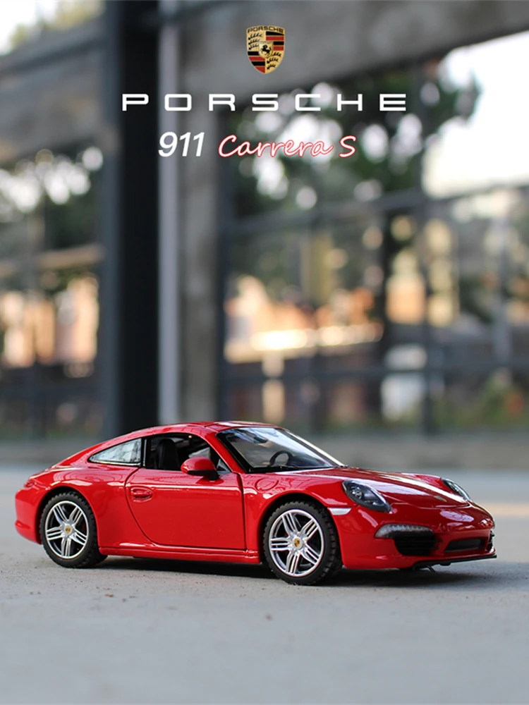 Welly 1:24 Porsche 911 CARRERA S автомобиль сплав модель автомобиля моделирование автомобиля украшение коллекция Подарочная игрушка Литье под давлением модель игрушка для мальчиков