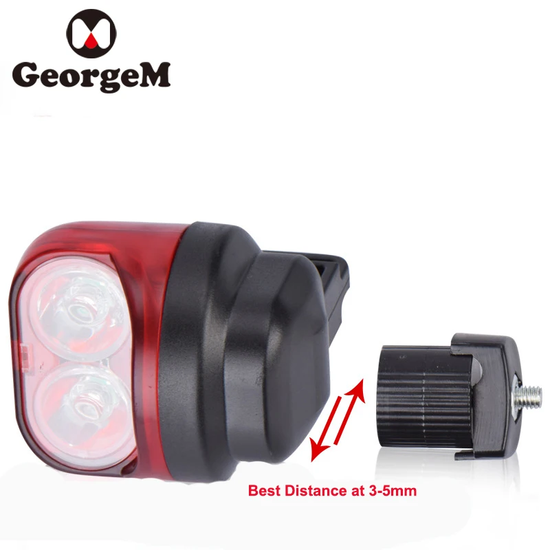 Top GOMGIRONA Magnetic Induction Riding Warning Mountain Bike Light Cycling Rear Front Tail Wheel Light with Holder Bike Accessory 5