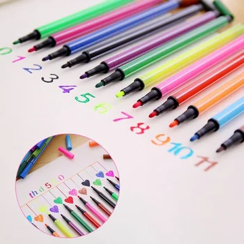

12 Color pen art marker drawing set colors children watercolor pen safe non-toxic water washing graffiti Random Package