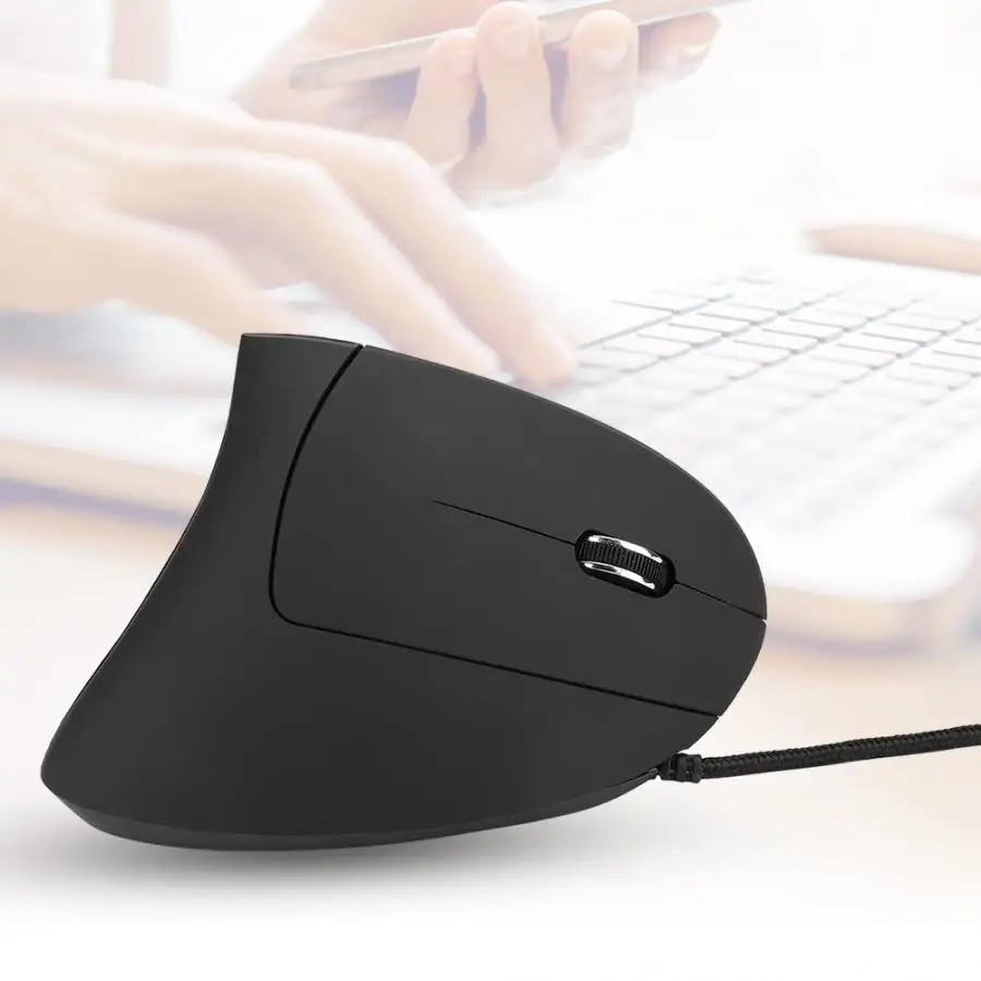Игровая мышь 6D эргономичная 800-1200-2000-3200 dpi Регулируемая оптическая Вертикальная игровая мышь с светодиодный коврик для мыши