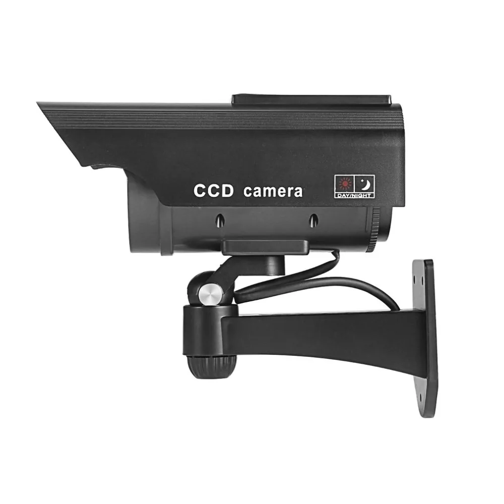 Пустышка Солнечная камера cctv высокая имитация поддельная камера Led красный свет мигает наружная домашняя камера видеонаблюдения