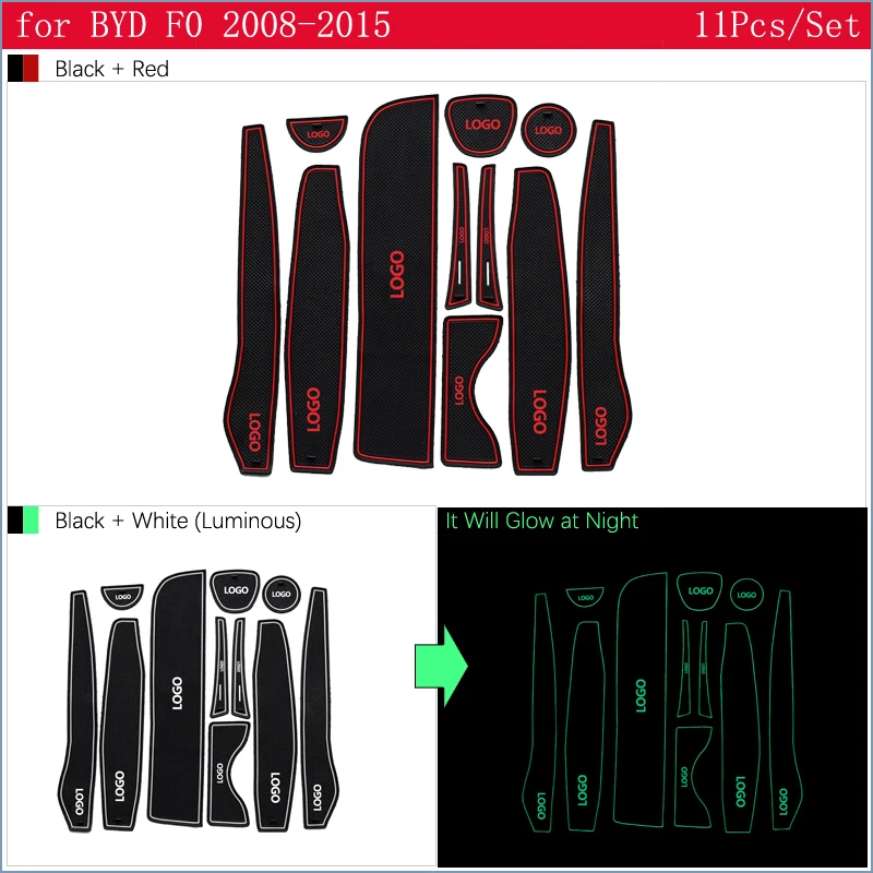 Противоскользящими резиновыми затворный слот подставка под кружку, для BYD F0 FO 2008 2009 2010 2011 2012 2013 Coaster аксессуары наклейки для автомобиля