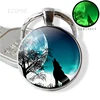 Glow In The Dark Wolf Key Chain Key Rings Holder Luminous Wolf Head Keychain Men Jewelry Gift ► Photo 3/6