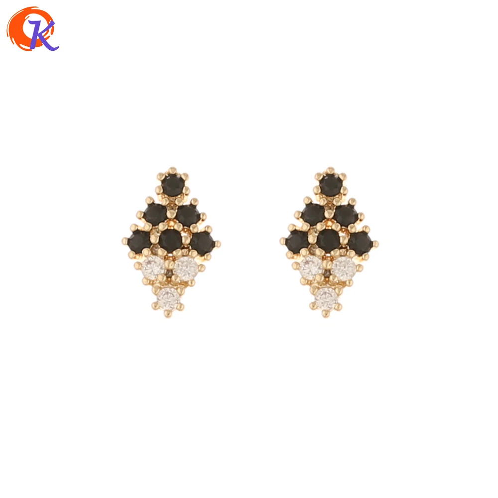 Cordial Design 50Pcs Jewelry Accessories/DIY Making/Cubic Zirconia Charms/Genuine Gold Plating/Hand Made/Fingernail Findings - cordial