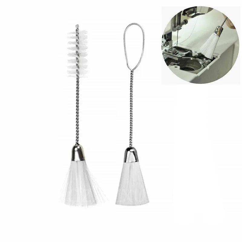 

Hot sell 2pcs Household Double Ended Cleaning Brush Multi-function Sewing Machine Clean Brush Tail 5BB5612