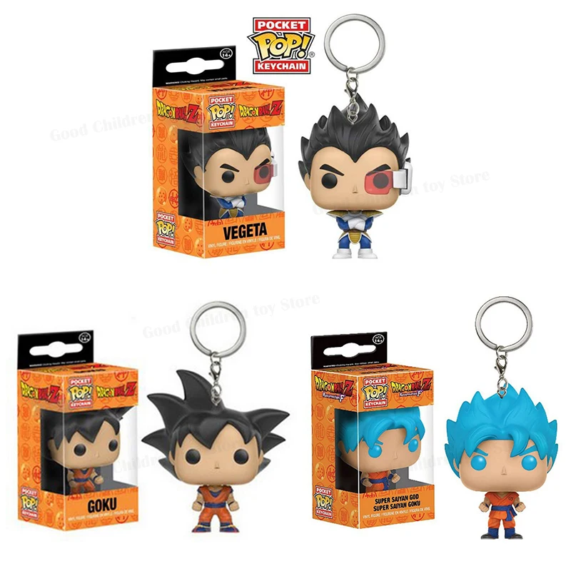 Funko Pop брелок Goku Super Saiyan one Вегета Драконий шар Амин карманная виниловая