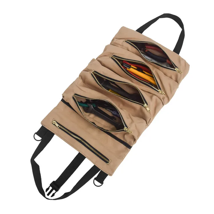 

Portable Storage Bag Multi-function Canvas Hanging Car Storage Bag Car Kit Handbag Work Bag Tool Organizer Heavy Duty Canvas