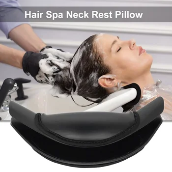

Hair Spa Neck Rest Pillow Salon Shampoo Bowl Gripper Soft Silicone + Sponge Neck Rest Cushion Hair Wash Sink Basin Gripper