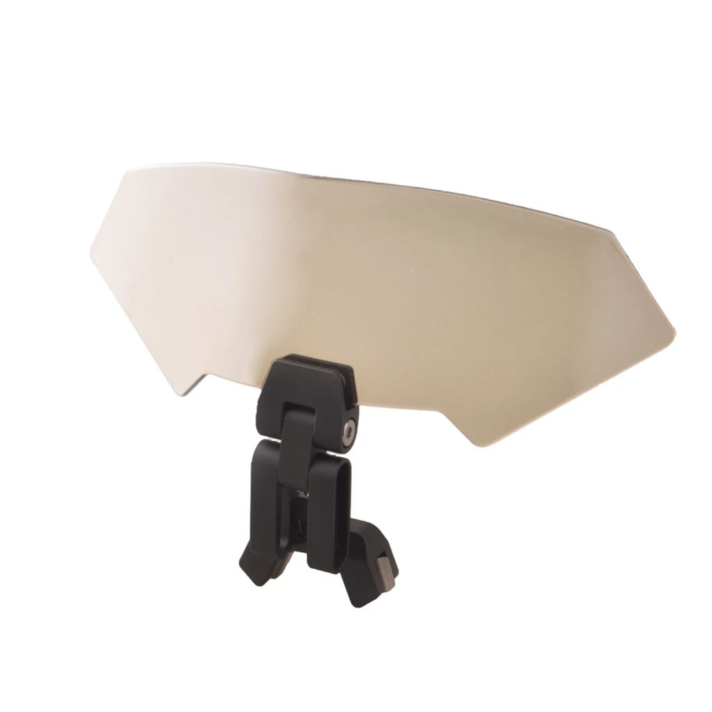 

230mm Adjustable Universal Motorcycle Clamp-On Wind Deflector Windscreen Spoiler Shield