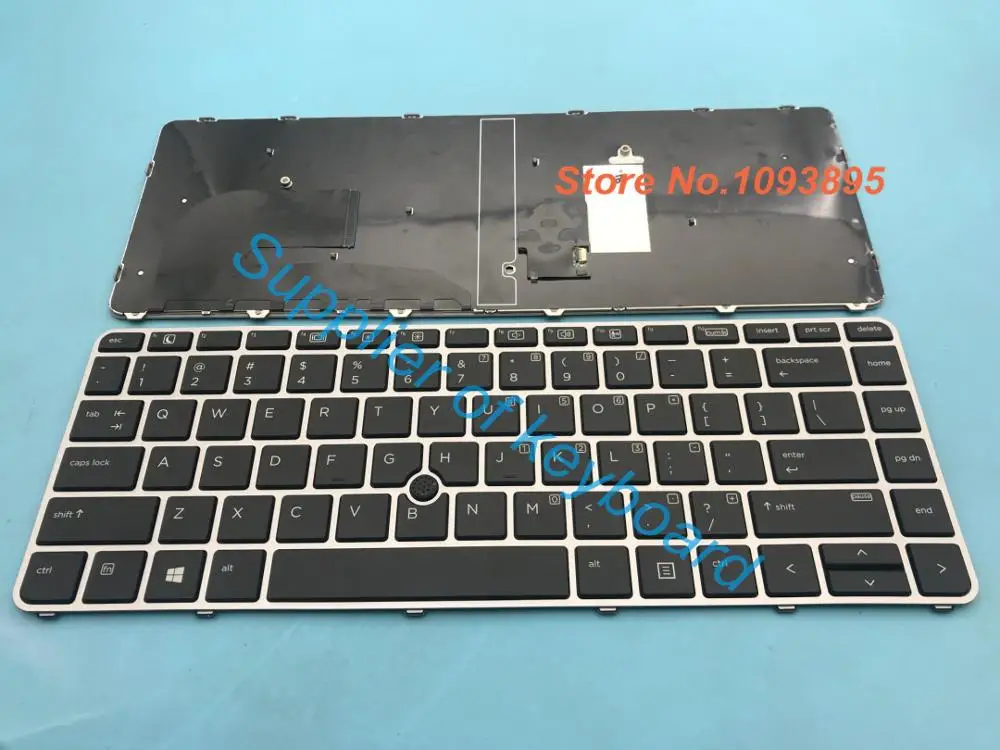 Новая английская клавиатура для ноутбука HP Zbook 14u G4 серебристая без подсветки |