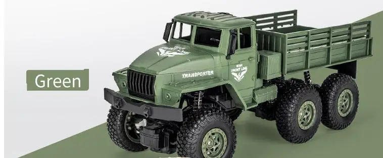 RC военные грузовики гоночная игрушка Rc детский автомобиль подарок JJRC Q68 2,4G 1:18 шесть колес Радиоуправляемый игрушечный автомобиль для больших детей Военная игрушка - Цвет: Q68 GREEN