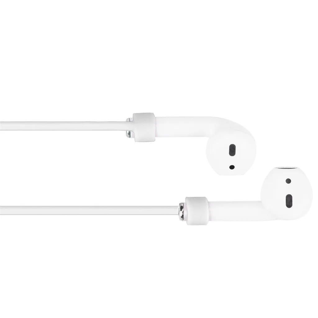 VOBERRY, портативный аксессуар для гарнитуры, набор для Airpods 2& 1, чехол для зарядки, силиконовый защитный чехол и брелок с помпоном, ремешок 829#2