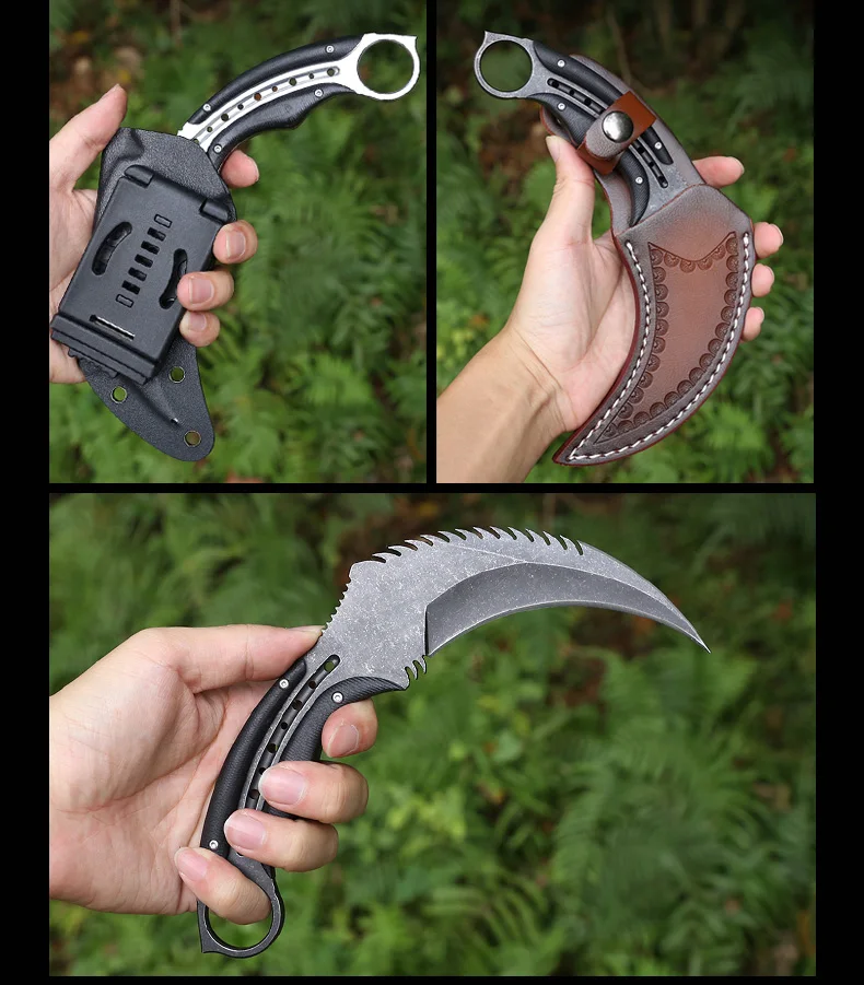 MAD BULL фиксированный Karambit 9cr18mov лезвие сталь+ G10 Ручка уличный кемпинг тактический охотничьи ножи утилита выживания EDC инструмент