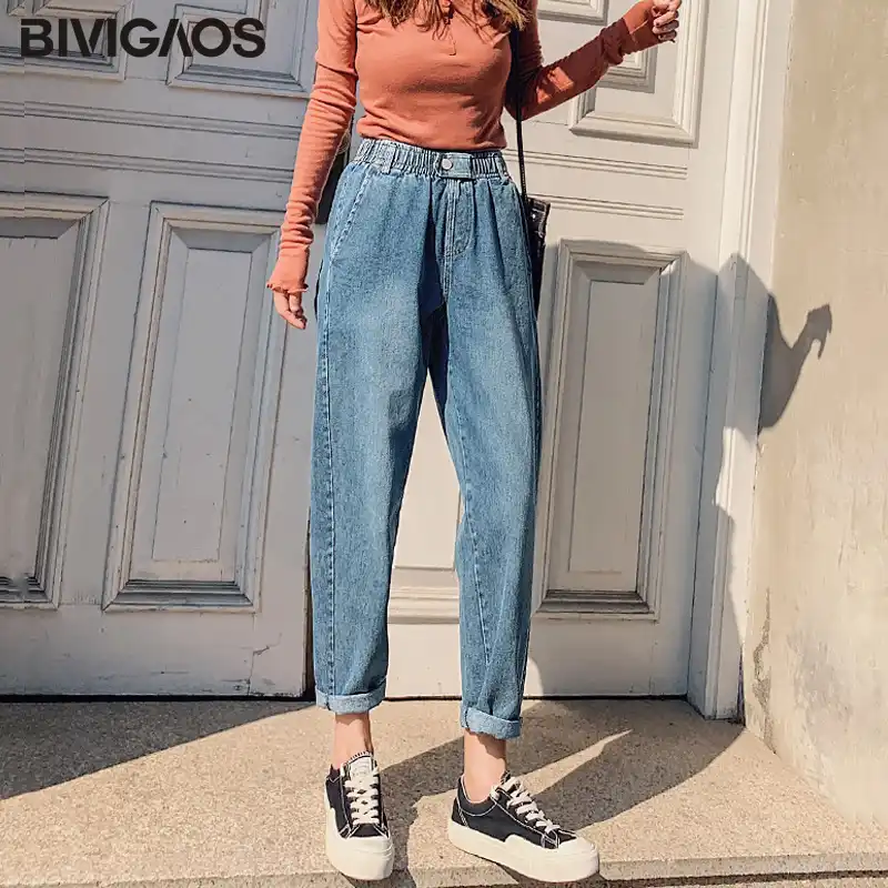 buckle boyfriend jeans