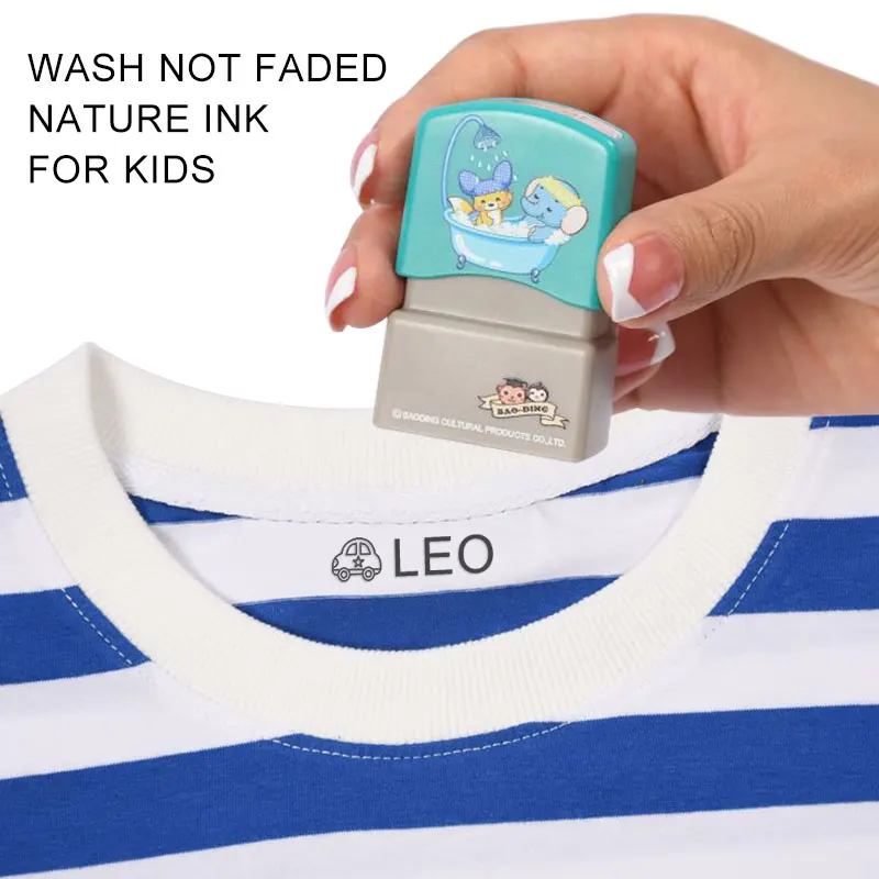 Name Stamp Clothes Waterproof Custom Name Stamp Clothes Baby Name