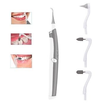 

4in1 Led Light Teeth Cleaning Kit Plaque Remover Tooth Polishing Tool Multifunctional Dental Scraper Teeth Whitening Polisher