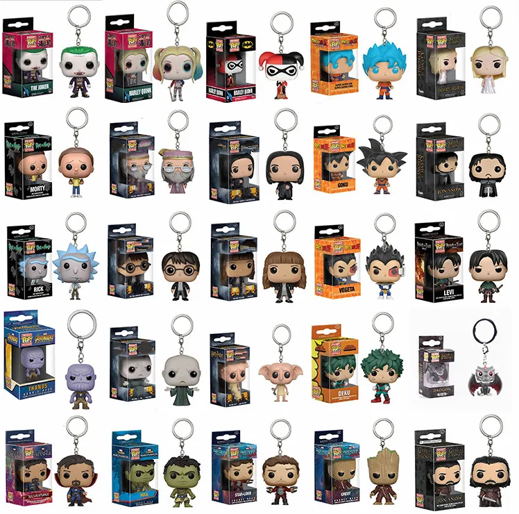 FUNKO POP брелок Marvel клоун Dragon Ball Fire Shadow power игровая Классическая фигурка детский подарок игрушки для детей
