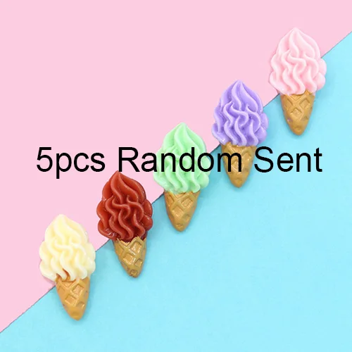 5pcs Random Sent Happy monkey ломтики слизи поставки шармы канифольное мороженое добавки Набор DIY Аксессуары декор наполнитель для пушистой чистой слизи игрушки - Цвет: 5pcs Random Sent