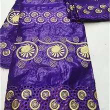 Новое поступление Африканский Базен riche getzner ткань с бусинами шнур кружевная ткань морская парча ткань для свадьбы 5+ 2 ярдов/партия