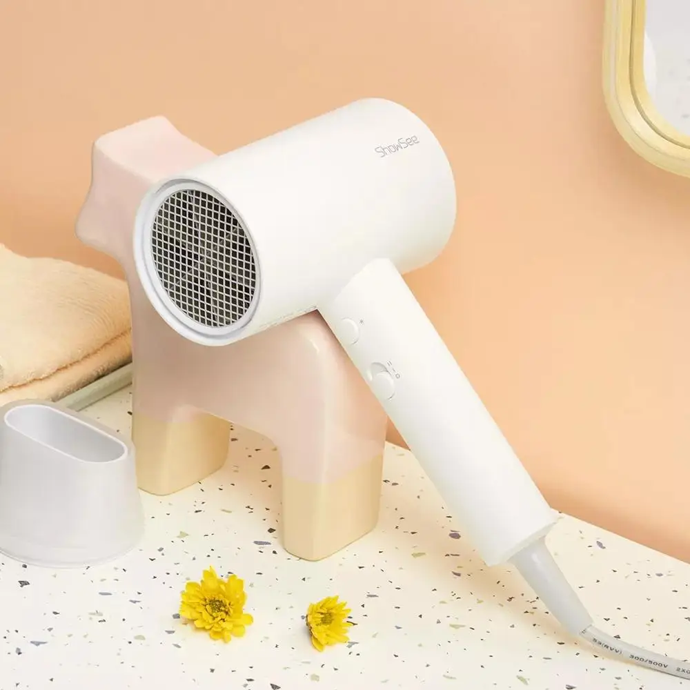 Original Youpin Showsee Anion Hair Dryer Negative Ion Hair Care 1800w Professinal Quick Dry Home Portable Hairdryer Diffuser