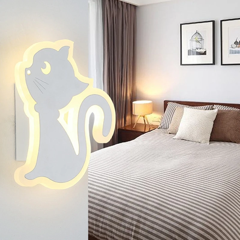 

TOP!-Children Bedroom Lights 12W Home Lighting Lamps Creative Hallway Lamp Personality Bedside Led Wall Lamp