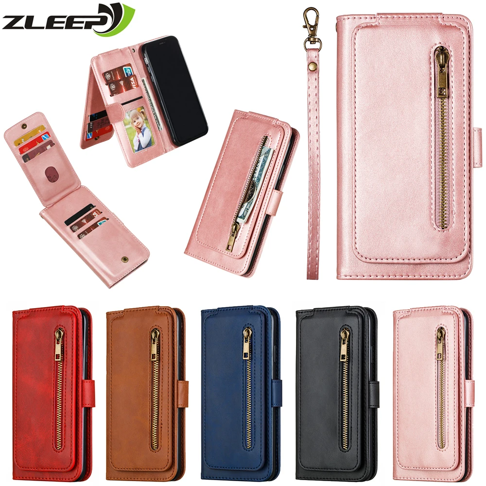 Zipper Case For Samsung Galaxy A82 A22 A52 A72 A12 A02S A32 A51 A71 A21S A31 A50 A40 A20 A10 A70 A5 A8 A7 2018 J5 J7 2017 Cover | Мобильные