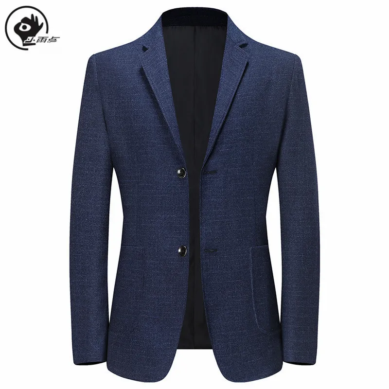 

Little Rain Suit Jacket Men Solid Suit Coat Male Slim Fit Blazer Dress Prom Tops Clothes High Quality Business Casual Blazer Man