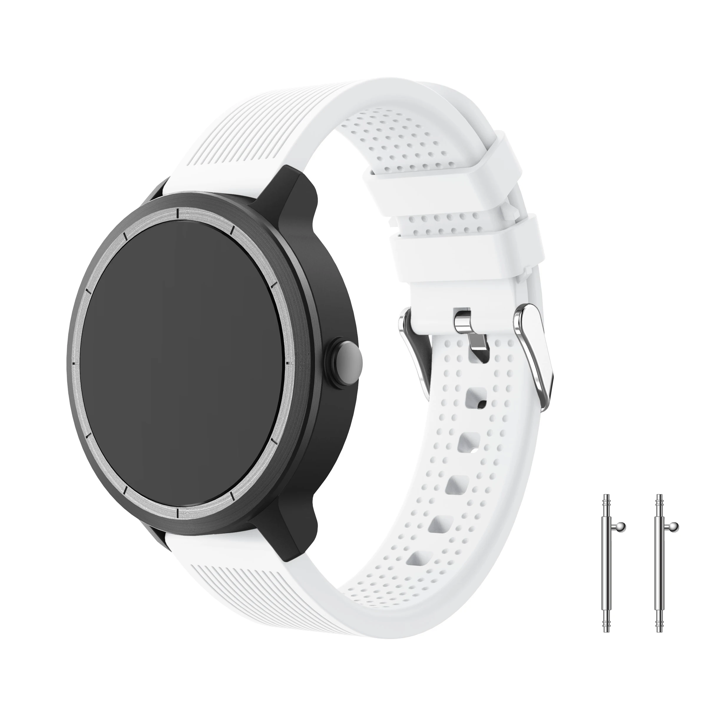 Yayuu полосатый силиконовый быстросъемный ремешок для samsung gear S2 Classic/Galaxy Watch 42 мм/Active 2(40 мм) универсальный ремешок - Цвет: White