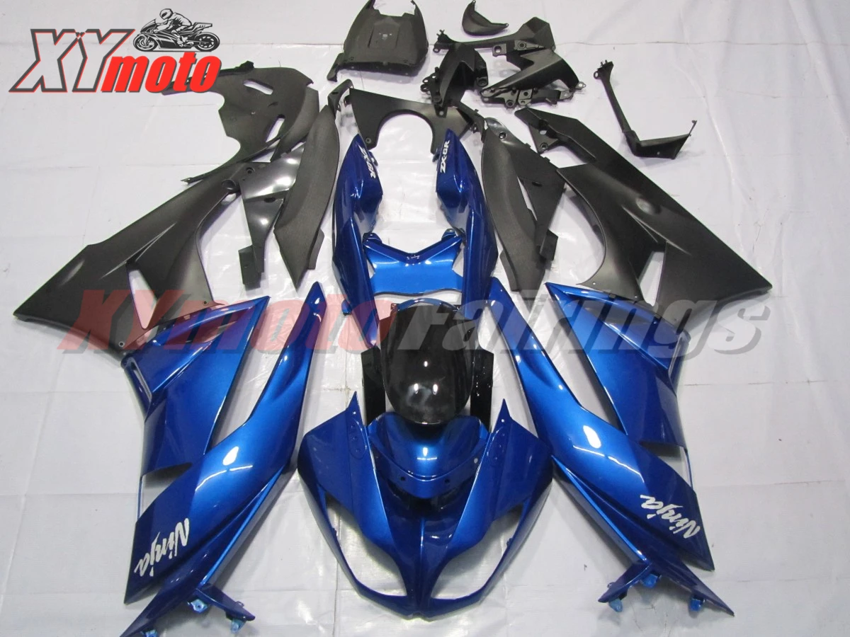 Мотоцикл обтекатели комплект для Kawasaki ZX6R 636 2009-2012 литья под давлением ABS Полный Обтекатель ZX 6R 09-12 глянцевый синий кузов