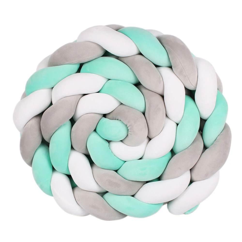 2 м/3 м детская кроватка бампер завязанная узлом заплетенная плюшевая колыбель