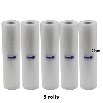

Vacuum Sealer Food Fresh Long Keeping Kitchen Food Vacuum Bag Storage Bags 20cm*500cm 5 Rolls/Lot