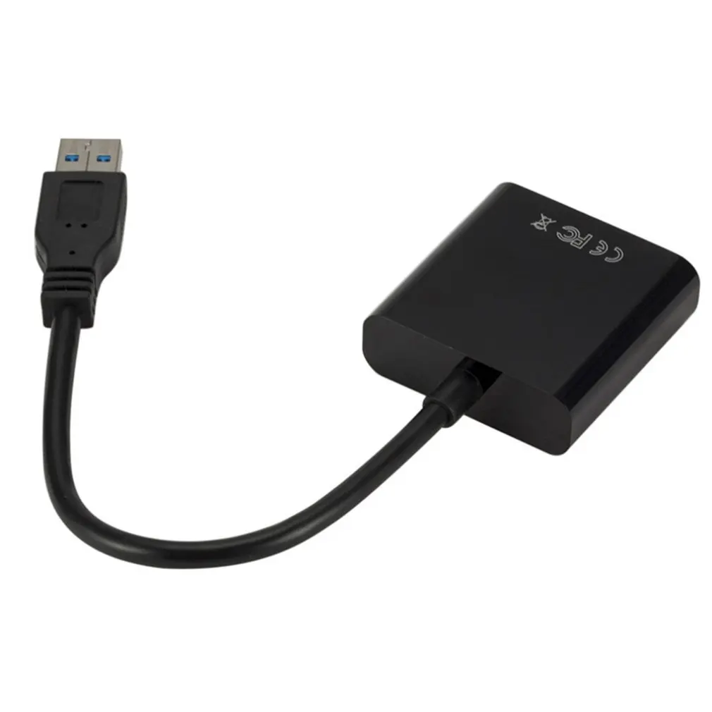 Usb3.0 к Vga Кабель-адаптер Usb к Vga внешняя видеокарта поддержка Xp/Win7/8 Hd преобразования профессиональный