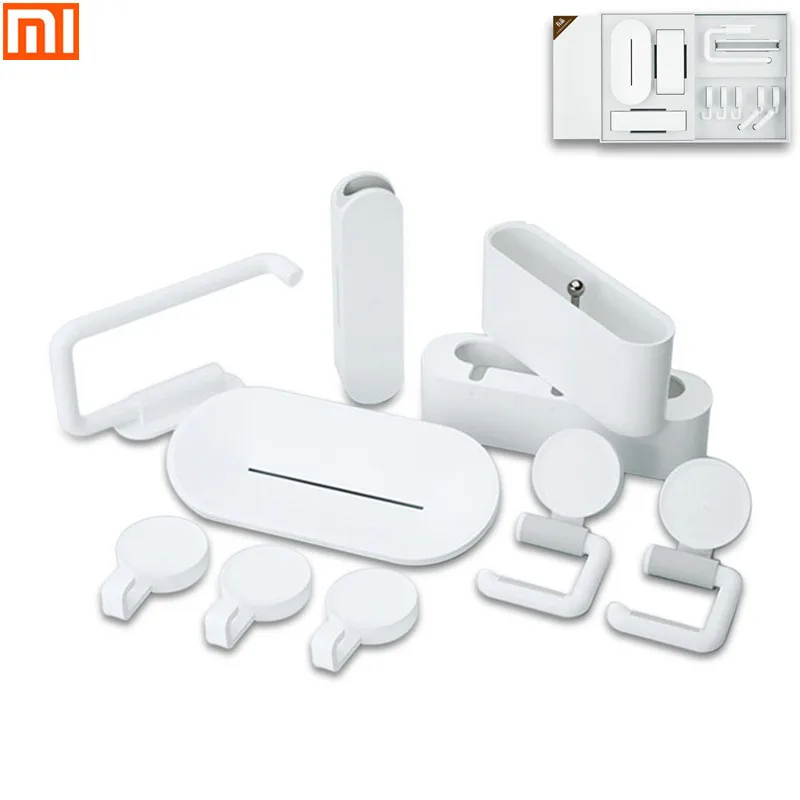 Millet Happylife 7 товаров для купания, набор крючков, вешалка для зубных щеток, настенная рама для хранения, бесплатные товары для бассейна