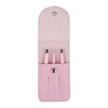 

3 Pcs Professional Eyebrow Tweezers Hair Beauty Slanted Stainless Steel Tweezer Set Hair Removal Makeup Maintenance Tools