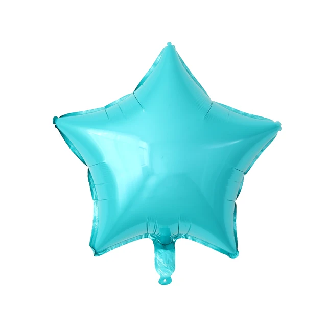50pcs 18inch Star Heart Aluminum Balloons Inflatable Helium Balloon Birthday Party Decorations Kids Wedding Engagement  Globos as picture