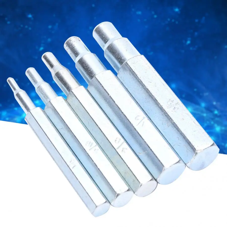CT-193 Alloy Steel Swaging Tool 1/4~5/8in for Copper Aluminum 5 Pcs Swaging Punch Kit 1/4in 5/16in 3/8in 1/2in 5/8in CT-193 Alloy Steel Swaging Tool 1/4~5/8in for Copper Aluminum 5 Pcs Swaging Punch Kit 1/4in 5/16in 3/8in 1/2in 5/8in