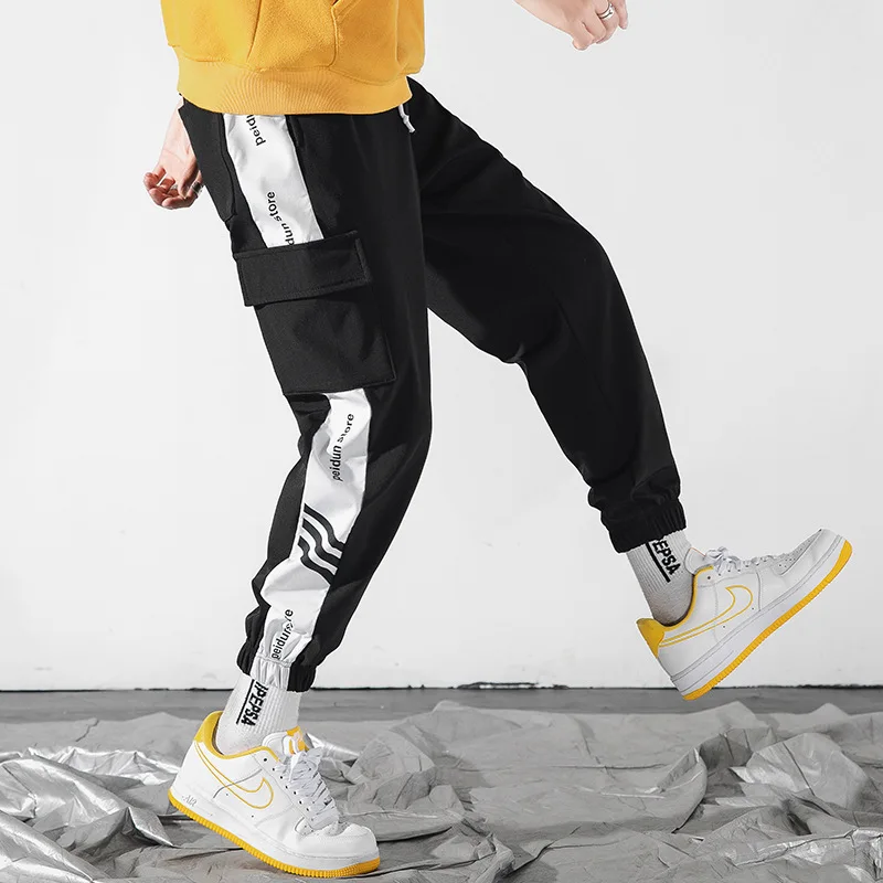 Новинка осени Ins Harlan Beam Feet маленькие свободные спортивные длинные брюки классические шикарные Брендовые брюки