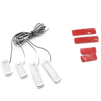 

4Pcs/Set Car Door Bowl Handle LED Ambient Atmosphere Light Interior Accessories Ice Blue