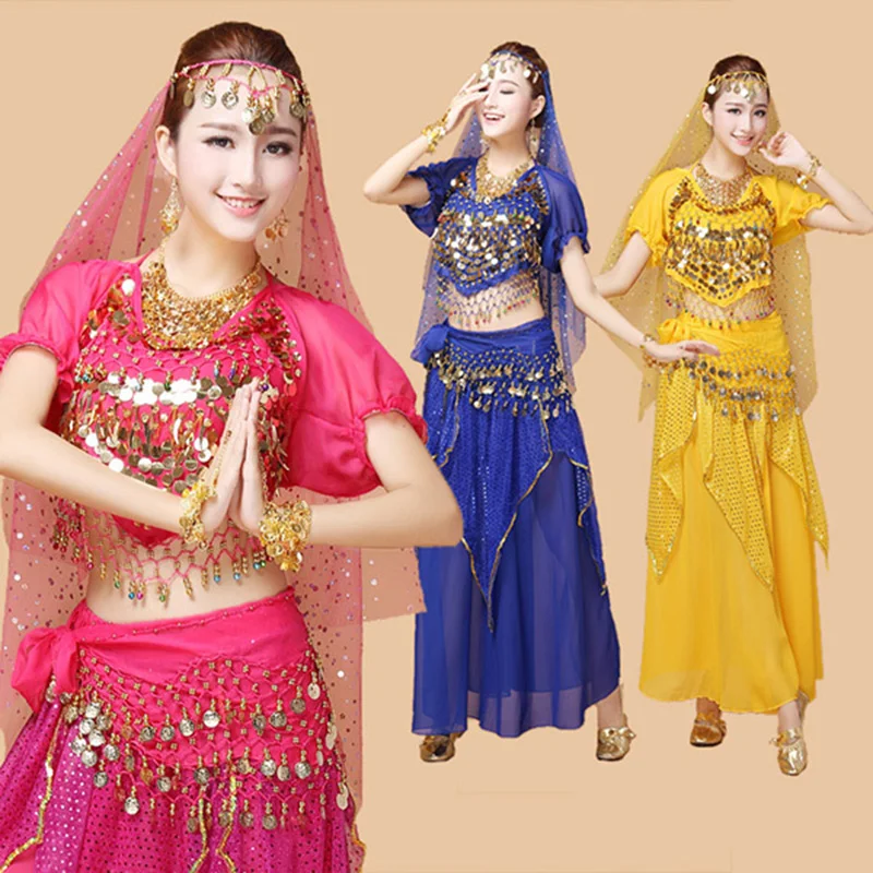 

Adult Bollywood Dance Costumes Indian Belly Dance Costume Set For Women Stage Performance Belly Dance Costume Set For Woman