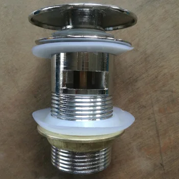 

Basin Sink Push Button Pop Up Plug Drain Plug Bathroom/Kitchen Basin Sink Tap Overflow Hole Plug
