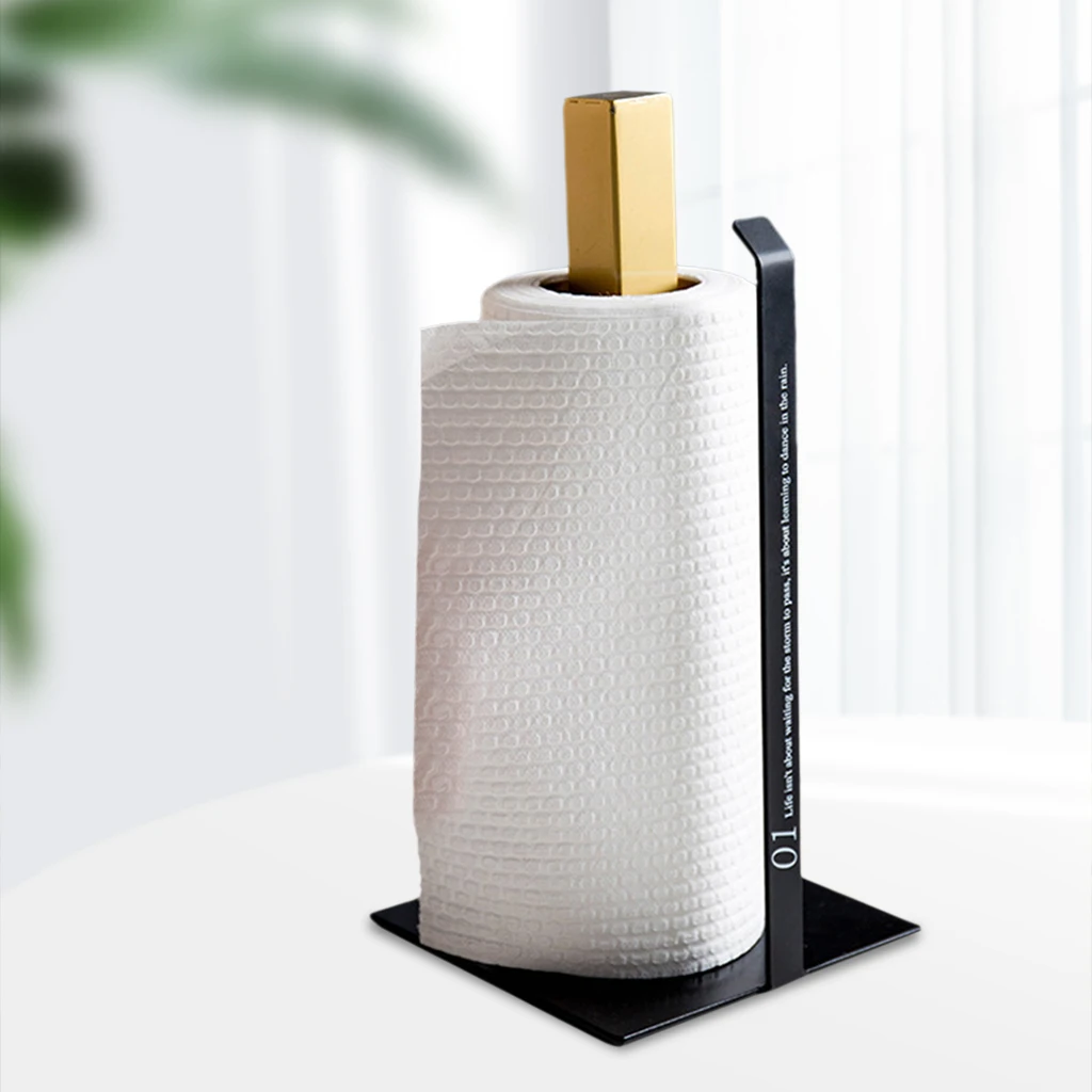 Soporte para toallas de papel de 13 pulgadas, dispensador de hierro moderno, sin perforaciones, para cualquier rollo pañuelos, tamaño para papeles| - AliExpress