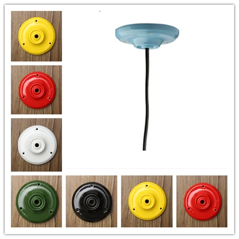 Holder Rose Hook Plate Lamp Light Fitting Chandelier Retro Vintage Ceiling Ceramics Plate lamp bulb holder lamp holder lamp base
