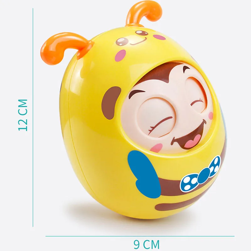 Мигающий неваляшка игрушка мультфильм круглая мигающая ранняя развивающая игрушка Детская Музыкальная погремушка игрушка для малышей зубной гель