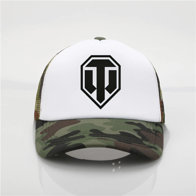 Games World Of Tanks печатная шапка с сеткой бейсболка Мужская и wo мужская летняя Трендовая шапка новая молодежная Джокер Солнцезащитная шляпа