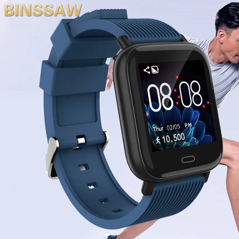 

BINSSAW Smart Watches New Sports Wristband Mens IP67 Waterproof Heart Rate Monitor Women Wristwatch Fitness Tracker Smartwatch