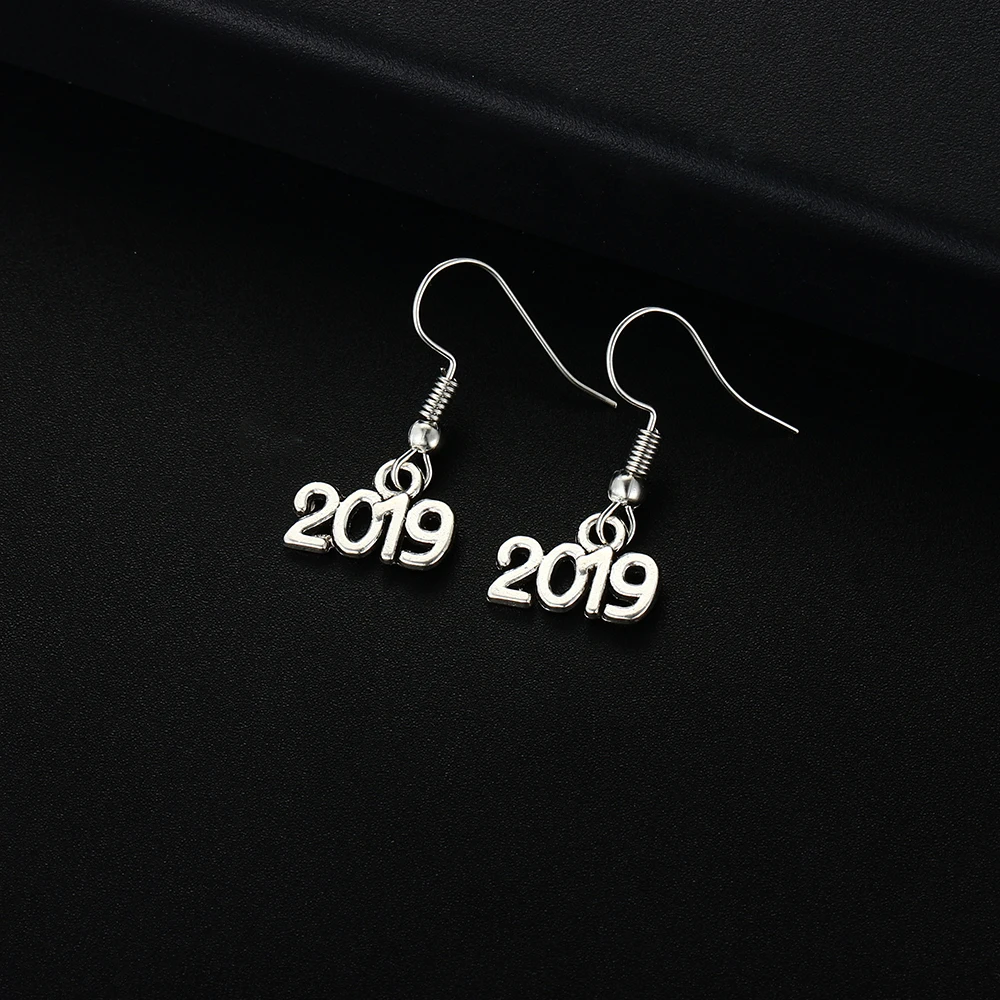 Модные Винтажные висячие серьги 2019 в форме слов для женщин и девушек Ретро милые