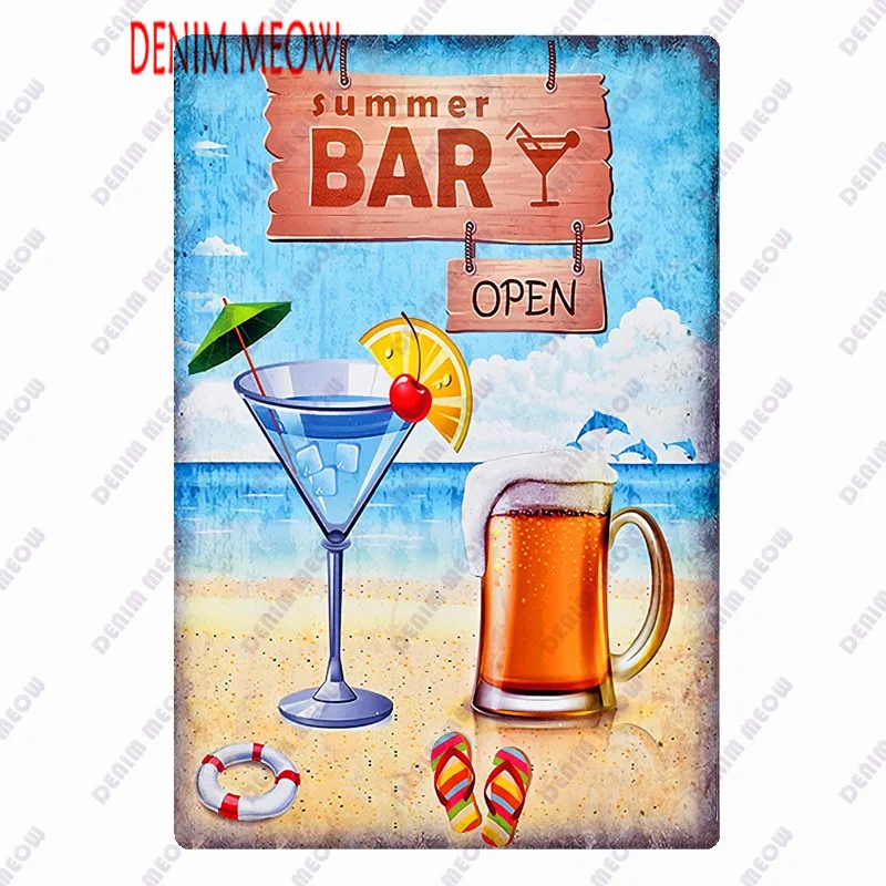 Beach Bar Retro Sign